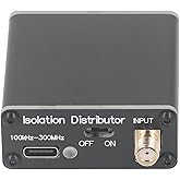 Active RF Isolation Distributor, 100kHz-150MHz RF Splitter for SDR GPSDO Source, Reliable Distribution with Isolator for Common Mode Interference Suppression
