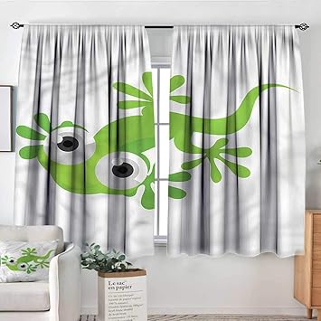 Amazon Com Pricetextile Reptile Curtain Rods Green Lizard With