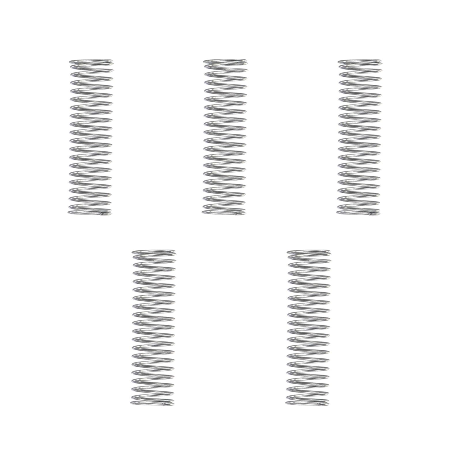 MACHSWON Compressed Spring for Home, Machinery, Industrial, Screen Doors, Lawn Mowers, Stainless Steel Compressed Spring 16mm OD 1.2mm Wire Size 50mm Free Length, 5pcs
