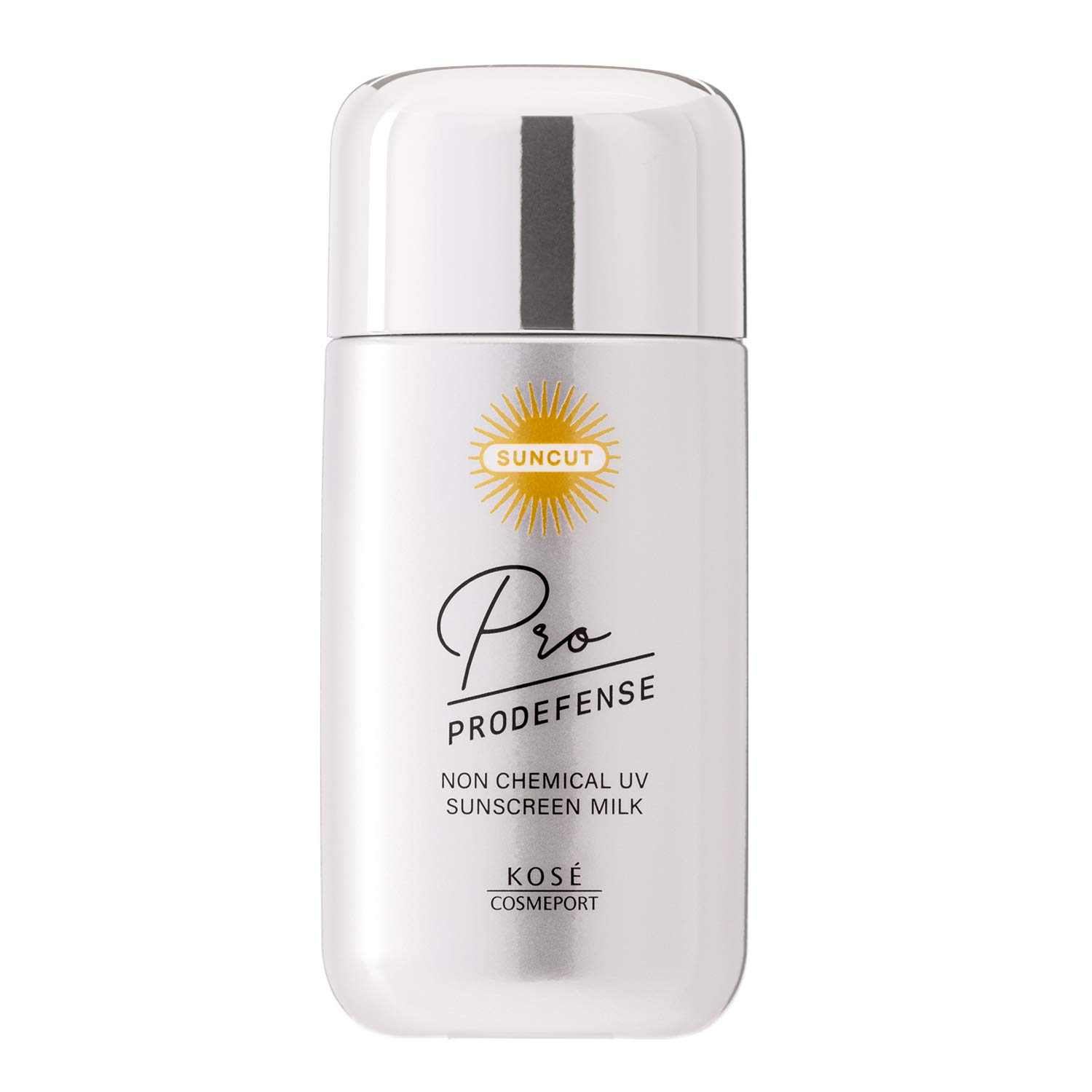 KOSE Suncut Pro Defense Non-Chemical Prescription Sunscreen UV Milk UV Absorber Free 60mL Fragrance Free