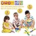 ETI Toys, STEM Learning, 80 Piece Konnectin Geometry Snowflakes. Build Rocket, Dog and More. 100 Percent Safe, Fun, Creative Skills Development. Gift, Toy for 3, 4, 5 Year Old Boys and Girls