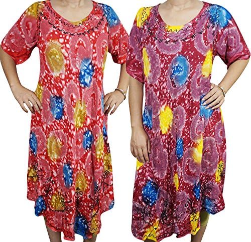 Womens Beach Tank Dress Summer Cover Up A-line Swing Caftan Dresses Lots Of 2