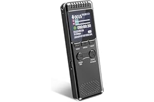 128GB Digital Voice Recorder - 8000 Hours Recording Capacity, 80Hours Battery Time - Voice Activated Recorder with Playback, 