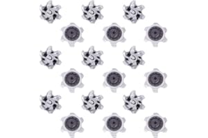 Maedack 18 Pcs Golf Shoe Spikes - Easy Replacement Spikes for Golf Shoes Rubber Soft Spike Studs Replacement Cleats Golf Spik