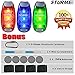 STURME LED Safety Light Strobe Lights for Daytime Running Walking Bicycle Bike Kids Child Woman Dog Pet Runner Best Flashing Warning Clip on Small Reflective Set Flash Walk Night (Blue Green Red)