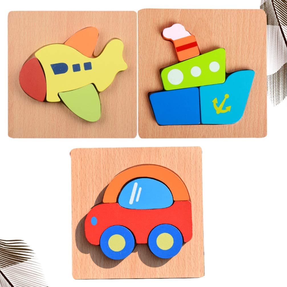 3 pack wooden puzzles