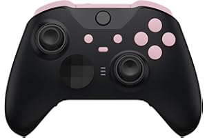 eXtremeRate Cherry Blossoms Pink Replacement Buttons for Xbox One Elite Series 2 Controller, LB RB LT RT Bumpers Triggers ABX