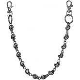 Miglaja Wallet Chain - Skull Chains for Pants Jeans Purse Bag, Punk Gothic Style，Suitable for Parties/Stage Performances/Everyday Wear, emo Y2K accessories