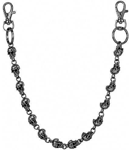 Amazon.com: Gothic Skull Chunky Wallet Pants Chain Y2K Belt Pocket