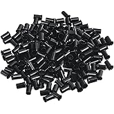 Vlasy Micro Rings Links Beads,3.4mm Microlink Beads Non-Silicone Copper Tubes Microbead for Hair Feathers,I-Tip Hair Extensions (200Pcs, Black)