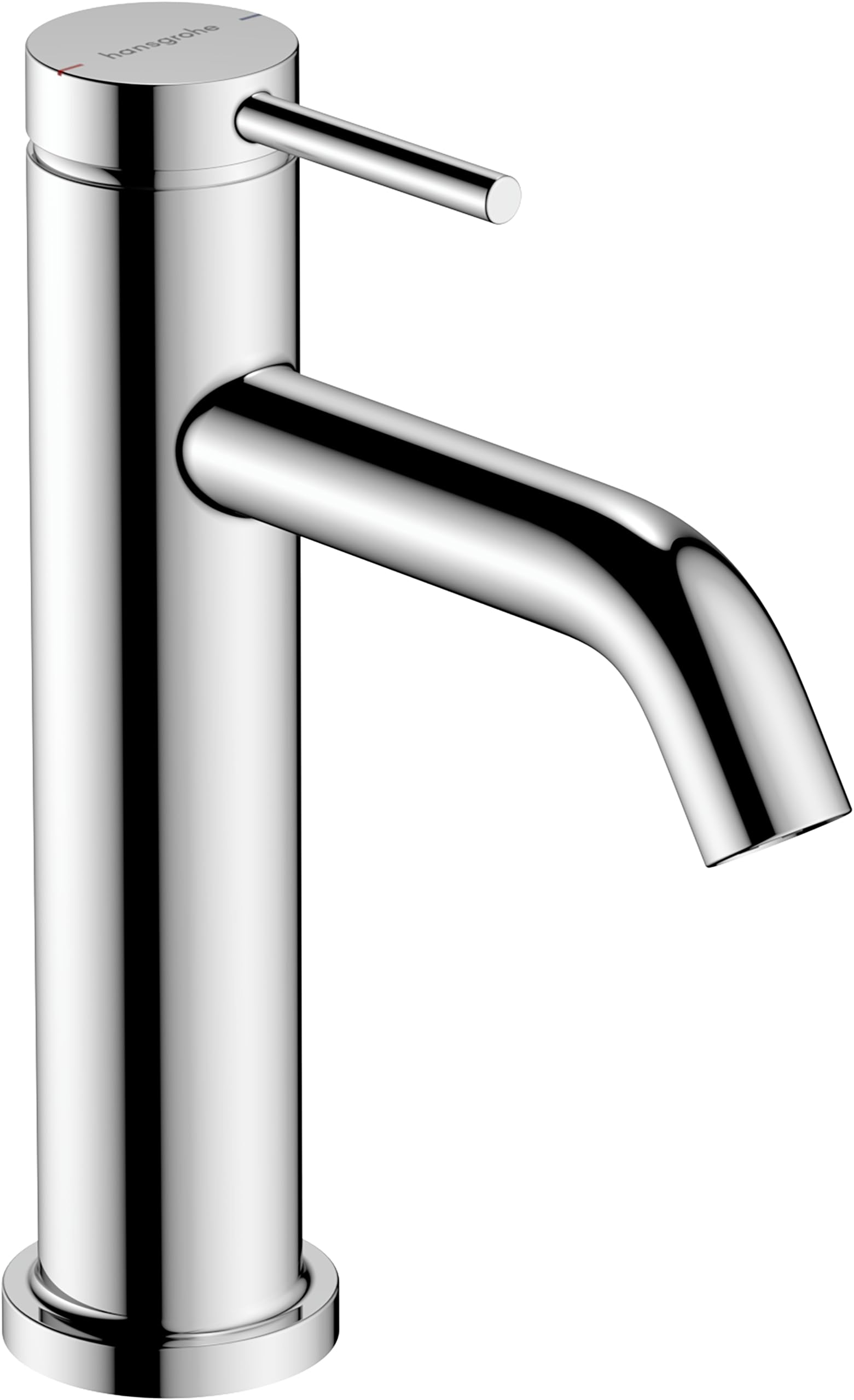 hansgrohe Tecturis S - Bathroom tap Without Waste Set, Bathroom Sink Water tap with spout Height 110mm, Bathroom Mixer tap Water-Saving (EcoSmart+), Chrome, 73311000