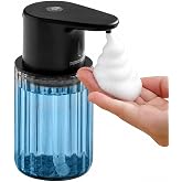 Automatic Foaming Soap Dispenser Touchless, USB Rechargeable Soap Dispenser | Adjustable Foam Levels, 10oz/300mL Hands Free Sensor, Waterproof, Wall Mounted or Countertop for Bathroom &amp; Kitchen