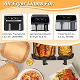 YQL Air Fryer Liners 100Pcs for 5.2L/3.1L Small & Large Drawers view 2