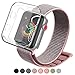 YIUES Compatible Apple Watch Band 38mm 42mm Case, Breathable Nylon Adjustable Sport Loop Replacement iWatch Band Compatible Apple Watch Series 3/2/1 …