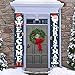 Dazonge Christmas Decorations | Welcome & Christmas Sign for Front Door/Porch Decor | New Year Christmas Winter Party Supplies