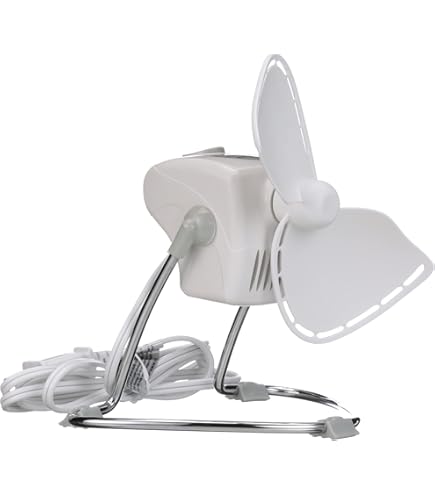 SEEKR Ultimate, 757DCWBX, Direct Wire 12V, Compact Grill-less, Easy to Clean, 2-Speed Cabin Fan, 150/200 CFM 5.25 x 2.5, White