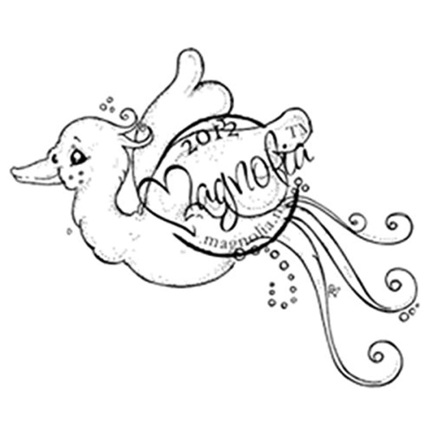 Magnolia Nativity Cling Stamp 5.75 x 2.75-inch Package-Paradise Bird