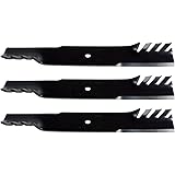 USA Mower Blades (3 MB111BP for Scag A48111, A48304, 481708, 482879 Length 21 in. Width 2-1/2 in. Thickness .204 in. Center H