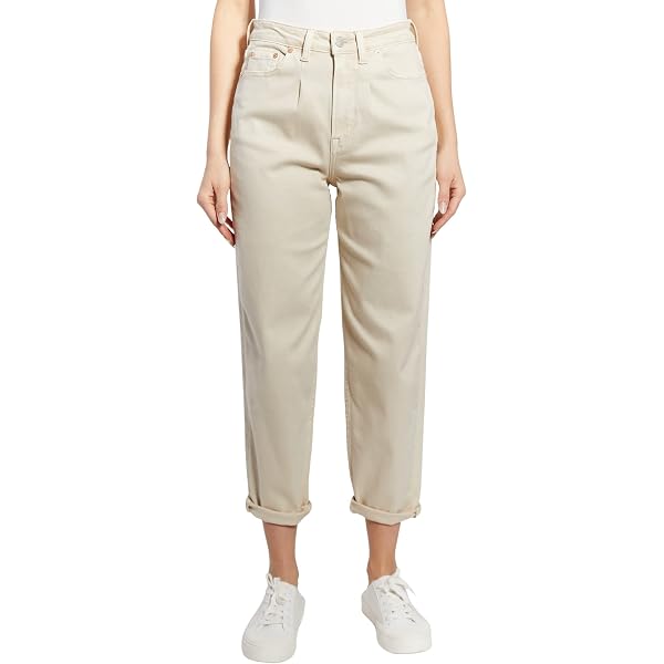 O A T New York Women's High-Rise Flared Jeans - Contemporary White Stylish Pants