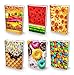 BOOK SOX Stretchable Book Cover: JUMBO EATS 'N TREATS Value Pack of 6 Jackets Fit Hardcover Textbooks up to 9