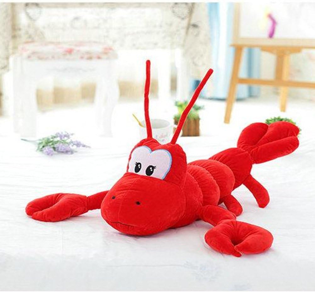 Wukong 15.6'' Crawfish Shrimp Plush Stuffed Animal Toy (red)