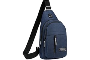 Small Sling Bag, Lightweight Crossbody Backpack for Men Women, Shoulder Chest Bags for Outdoor Sports Hiking Cycling