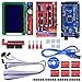 Quimat 3D Printer Controller Kit for Arduino Mega 2560 Uno R3 Starter Kits + RAMPS 1.4 with Upgraded Mosfet + 5pcs A4988 Stepper Motor Driver + LCD 12864 for Arduino Reprap