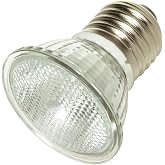 Satco S4624, MR16 Halogen Bulb, E26 Base, 35W, FL36 Beam, Replacement Bulb | Short-neck design, Dimmable, 2,000-hour life, Clear lens, No harmful ultraviolet rays