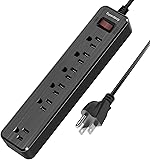 Mountable Power Strip, SUPERDANNY 6-Outlet Surge
