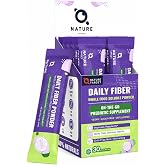 NATURE TARGET Soluble Prebiotic Fiber Powder Packets, 30 Stick Packs | Unflavored, Supports Digestive &amp; Gut Health Fiber Supplement Powder, Gluten &amp; Sugar Free, Vegan, Daily Fiber, On-The-Go