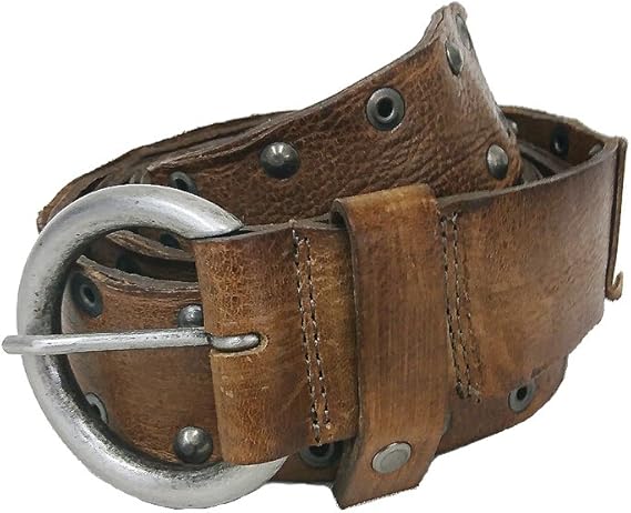 Amazon ハルフ Haruf イタリア製 レザーベルト メンズ 本革 スタッズベルト ブランドベルト 4267oliva ベルト 通販