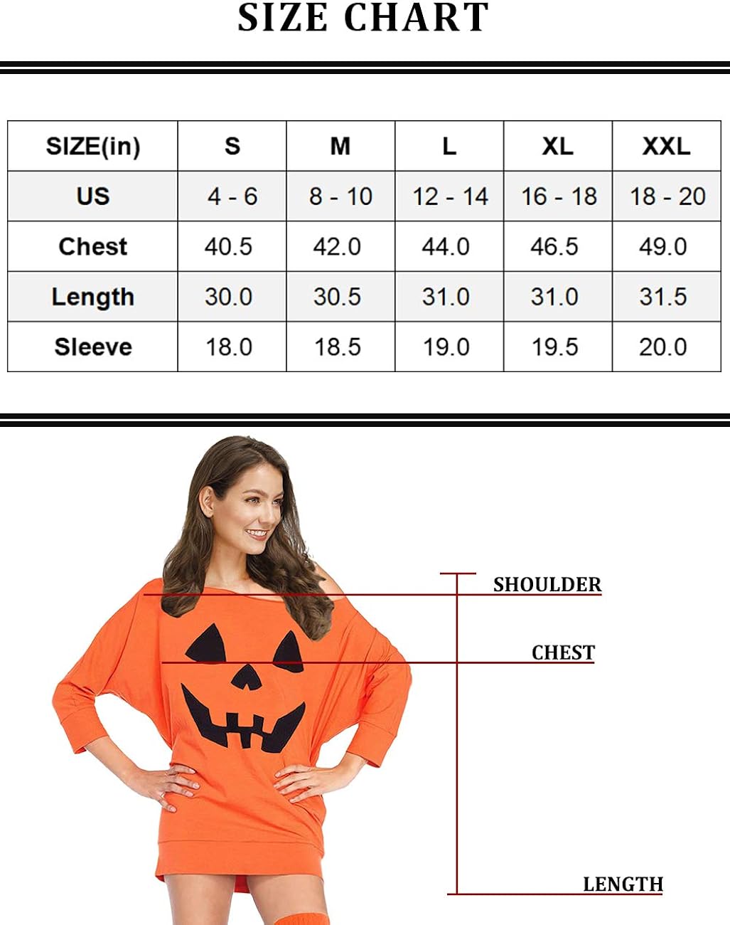 For G and PL Women's Halloween Off Shoulder 3/4 Sleeve Tops at  Women’s Clothing store