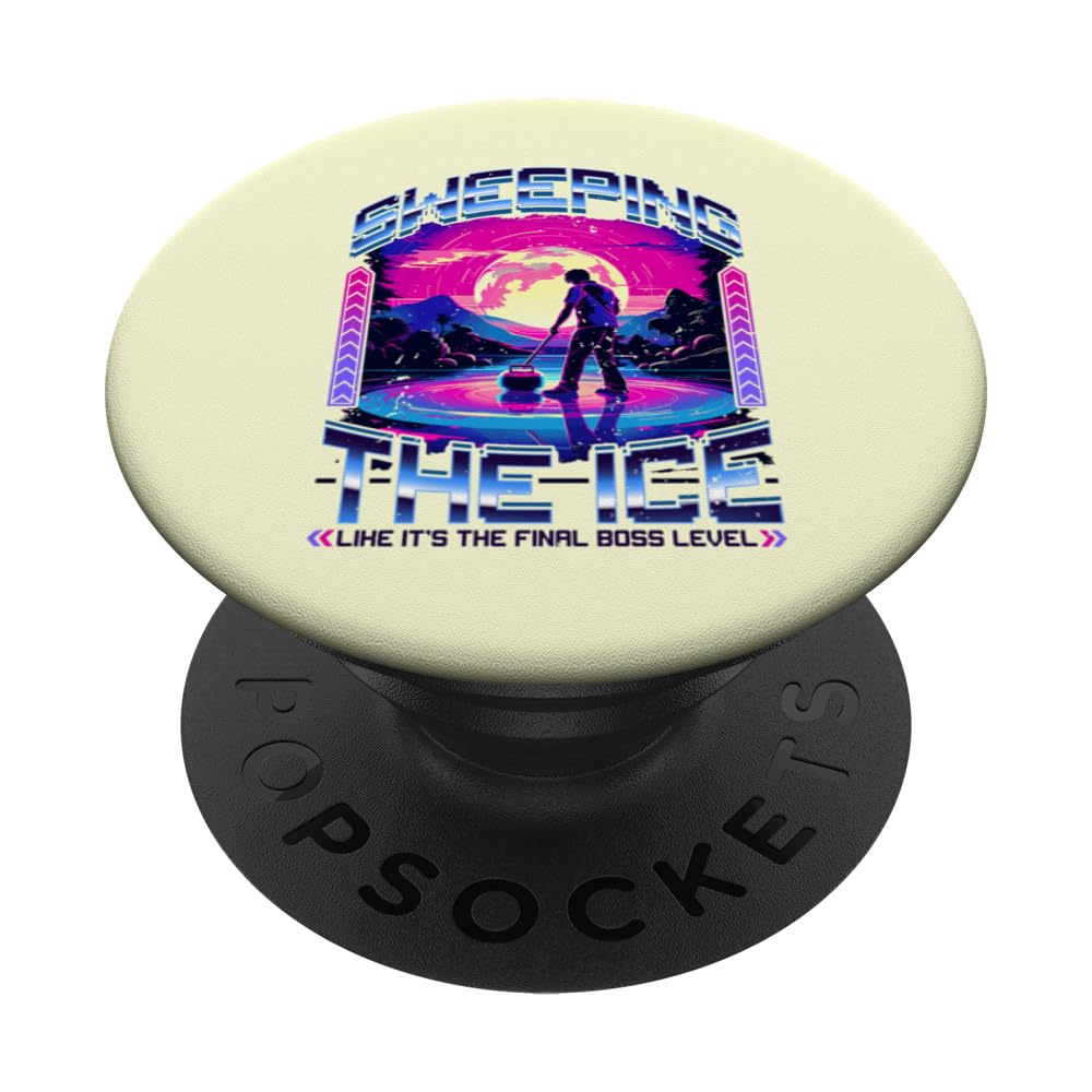 Sweeping the Ice Like It’s the Final Boss Level Curling PopSockets Swappable PopGrip
