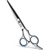 Hair Cutting Scissors, ULG Professional Hair Scissors 5.5 inch Right-Hand Razor Edge Barber Shears Salon Hair Cutting Shears Made of Japanese Stainless Steel, Hand Sharpened Blue