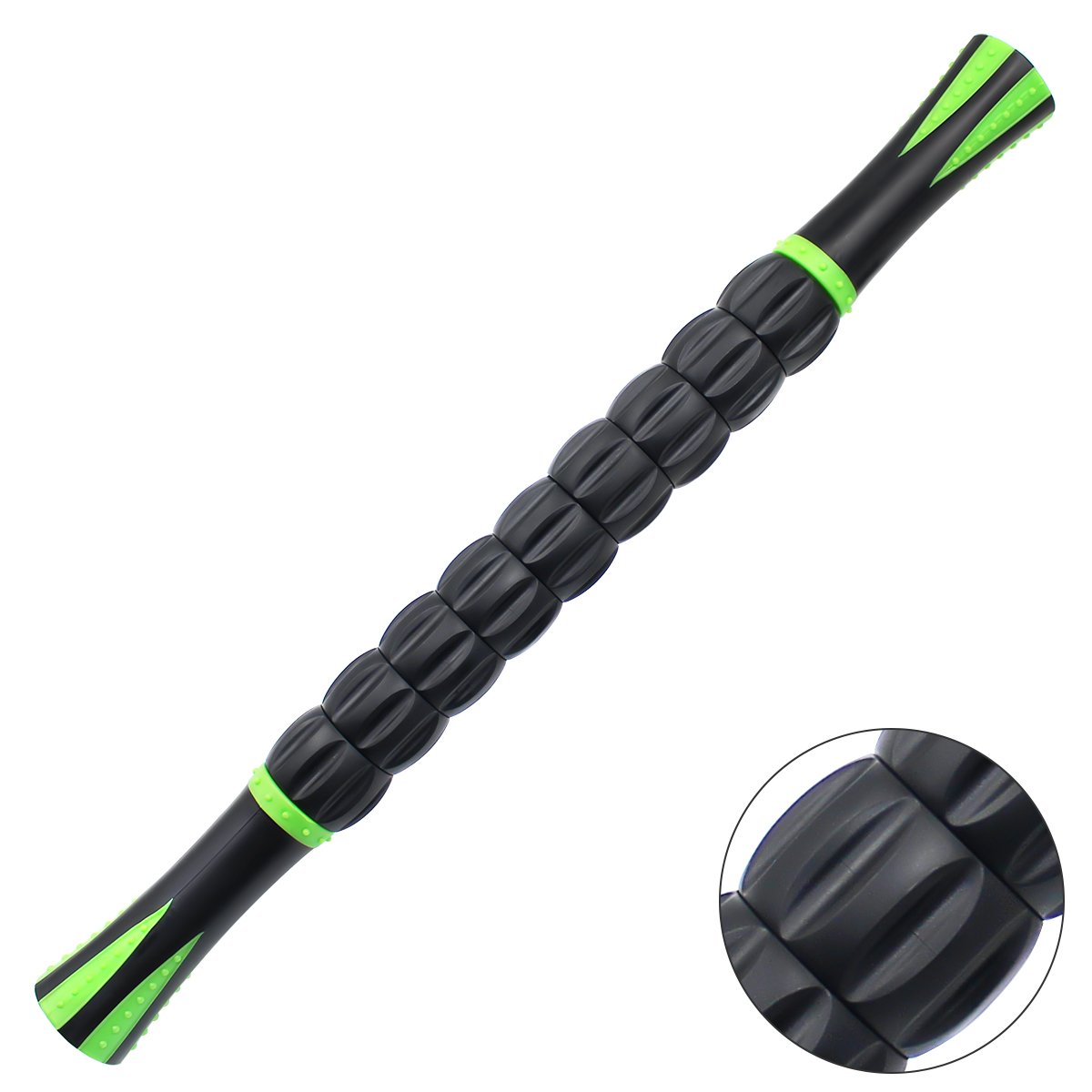 Hippih Muscle Roller Massage Stick Aid Recovery, Reduce Stiffness and Pain Reduce Risk of Injury Relief Muscle Soreness Compact and Lightweight Size Releasing Lactic Acid Buildup