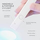 Saviland Mini UV Lamp Rechargeable USB LED Nail Dryer Flash Gel Polish Curing view 6