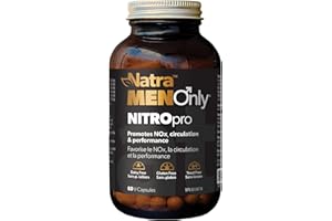 Natra NITROpro 60 V-Capsules - HMB Supplement & Advanced NOx Nitric Oxide Booster with L-Arginine, L-Citrulline, Beta-Alanine
