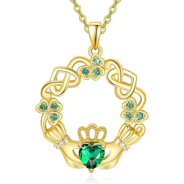 Claddagh & Trinity Knot Necklace - Sterling Silver | Celtic Knot