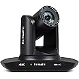 FoMaKo 4K PTZ Camera HDMI AI Auto-Tracking Gen 3, 20X Optical Zoom, USB3.0 LAN HDMI PTZ Camera 4K for Church Worship Educatio