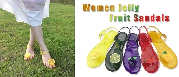 fruit jelly sandals