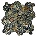 Glazed Bali Ocean Pebble Tile 1 sq.ft. (Mesh Mounted)