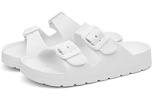 EasyStar Boys and Girls Adjustable Strap EVA Slipper Sandal