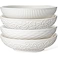 COIKZLY Ceramic Soup Bowls 8.6 In, Pasta Bowls & Cream Color - View #14