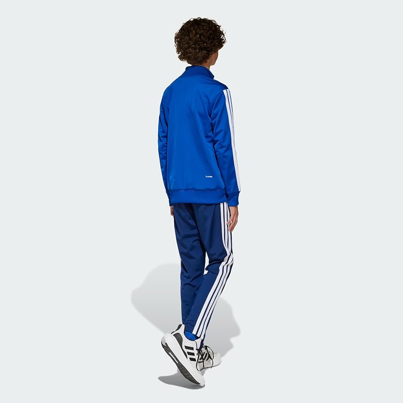 Unisex Kids Seasonal Essentials Tiberio 3 Stripes Tricot Royal Blue/White/Glow Blue 13-14 Years 13-14 Years