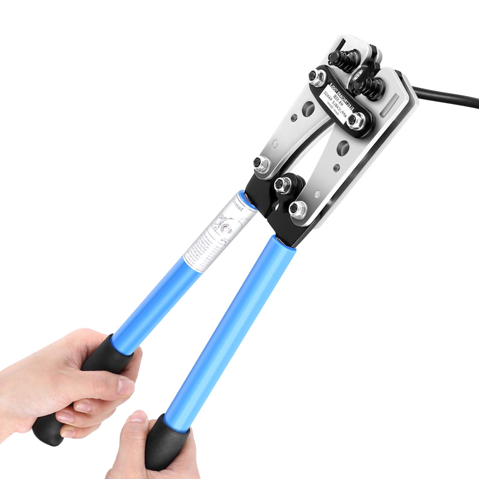 Professional Crimping Pliers Set with Non-Slip Handles, 6-50 mm² Cable Lug Pliers