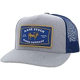 HOOEY Rank Stock Trucker Hat for Men – Adjustable Snapback Mesh Baseball Cap - Western Rodeo Work & Casual Wear