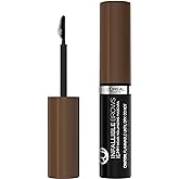 L'Oreal Paris Infallible Volumizing 24H Wear Brow Mascara, Long Lasting Eyebrow Makeup for 2X Fuller Eyebrows, 5.0 Brunette, 0.13 Fl Oz