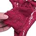 YiZYiF Men's Jacquard Lace See-Through Sissy Pouch Underwear (Wine Red, Medium)