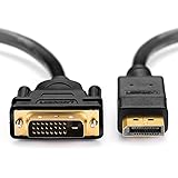 UGREEN DP to DVI-D Cable, 3m Displayport to DVI 24+1 Male to Male Cable Supports 1080P 60hz with Latches for Laptop Computer PC to HDTV, Projector, Display, Monitor etc