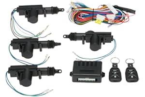 Mulcort Universal Car Door Lock Keyless Entry System Remote Central Control Locking Kit with Trunk Release Button